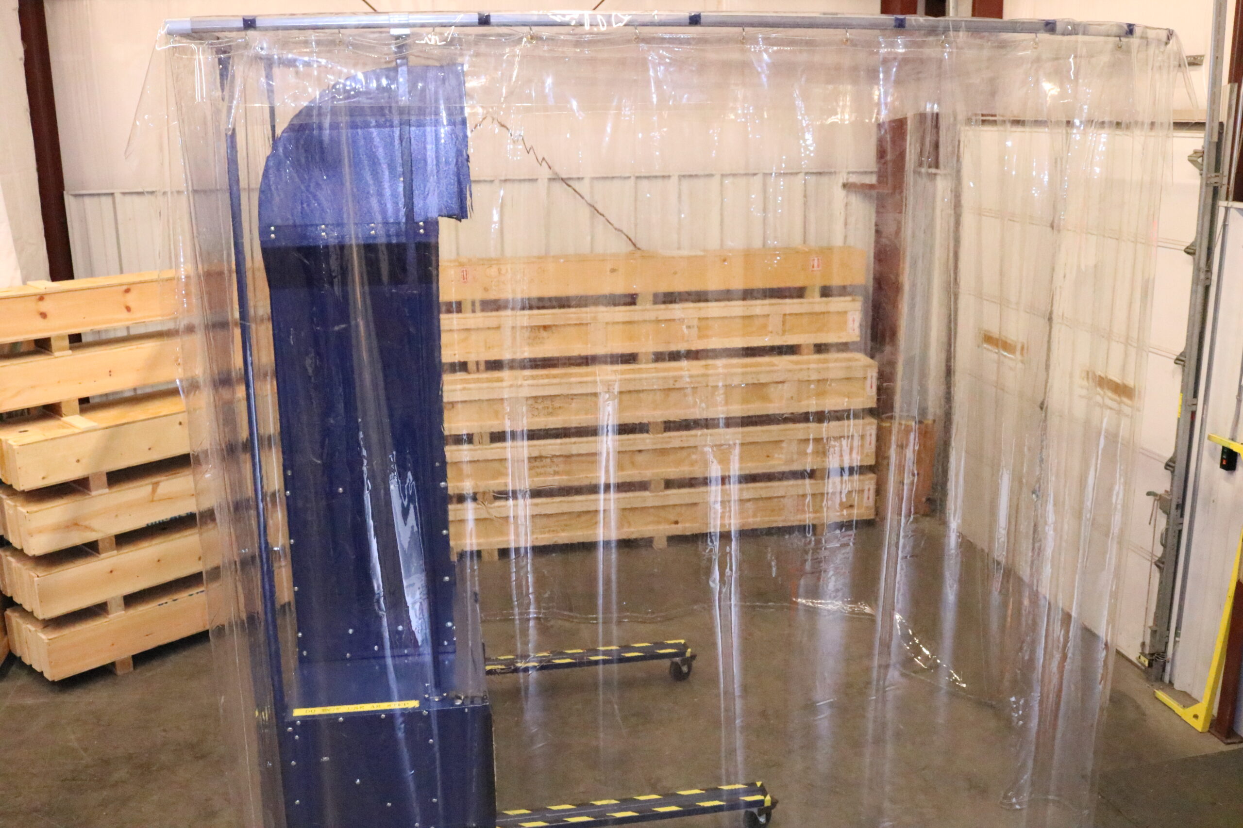 Full Booth View of our Model 5400A Industrial Air Filtration Equipment for Large Scale use