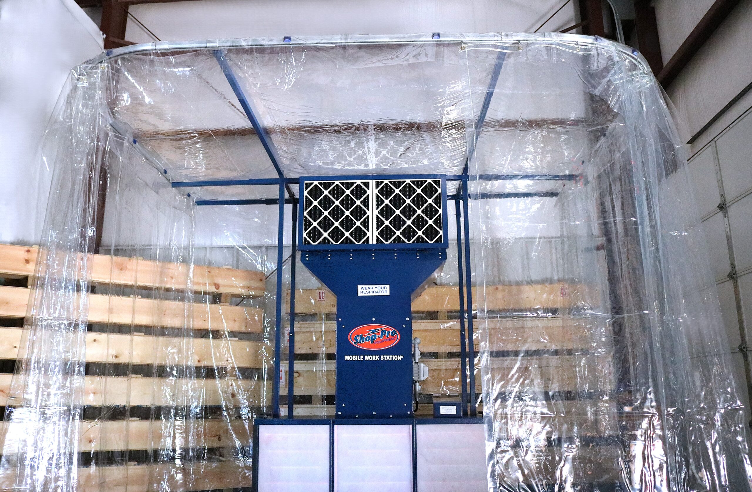 4900 High Airflow / CFM portable booth for High Volume Industrial Filtration